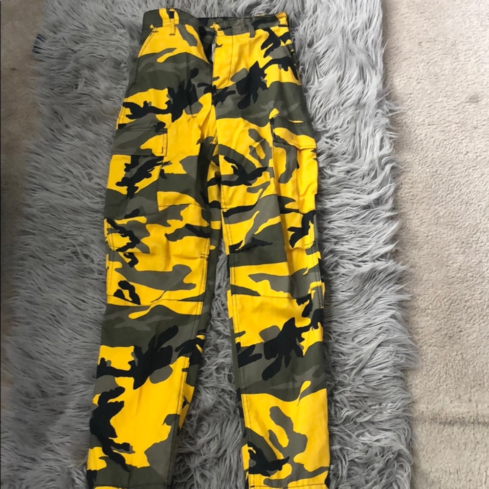 Yellow Camo Pants